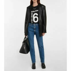 MM6 Maison Margiela Logo Cotton Jersey T-shirt