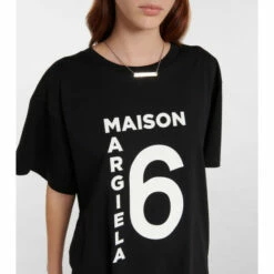 MM6 Maison Margiela Logo Cotton Jersey T-shirt -Oséree Shop unnamed file 1020