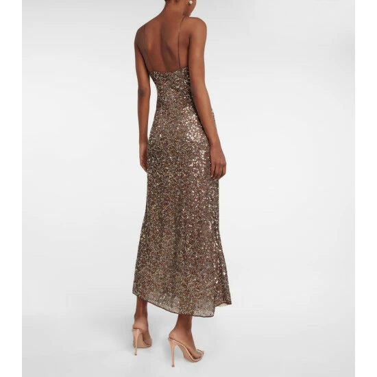 Oséree Sequined Slip Dress 2 Oséree Sequined Slip Dress - Image 2