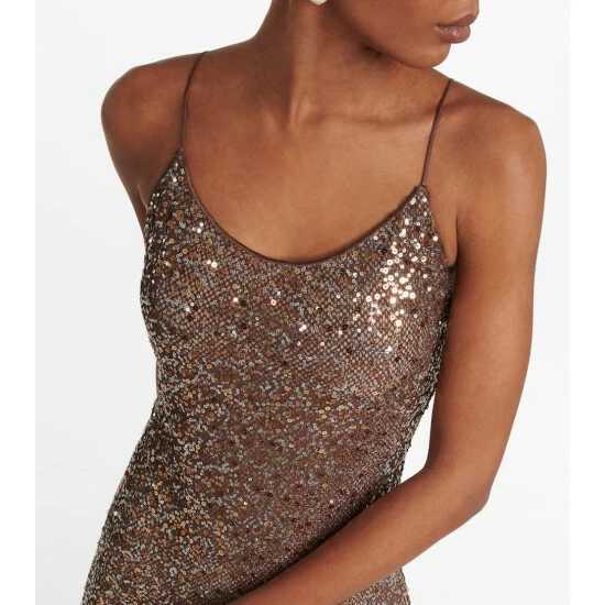 Oséree Sequined Slip Dress 3 Oséree Sequined Slip Dress - Image 3