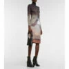MM6 Maison Margiela Printed Jersey Minidress