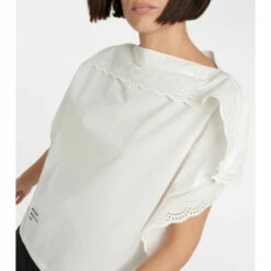 MM6 Maison Margiela Ruffled Cotton Blouse -Oséree Shop unnamed file 110