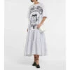 MM6 Maison Margiela Printed Cotton Shirt Minidress