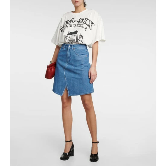 MM6 Maison Margiela Printed Cotton Jersey T-shirt 1 MM6 Maison Margiela Printed Cotton Jersey T-shirt