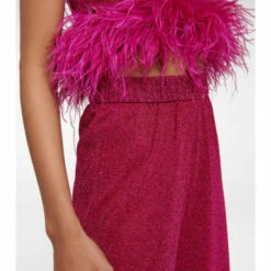 Oséree Lumière Plumage Wide-leg Pants -Oséree Shop unnamed file 168