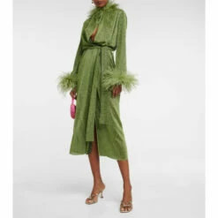 Oséree Lumière Plumage Kaftan