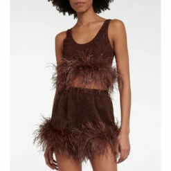 Oséree Lumière Plumage Top