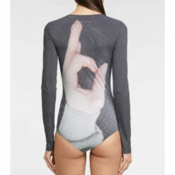 MM6 Maison Margiela Printed Bodysuit -Oséree Shop unnamed file 222
