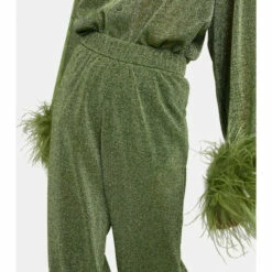 Oséree Lumière Plumage Wide-leg Pants -Oséree Shop unnamed file 243