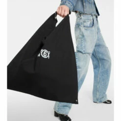 MM6 Maison Margiela Japanese Logo Jersey Tote Bag