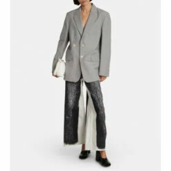 MM6 Maison Margiela Single-breasted Cotton And Silk Blazer