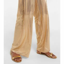 Oséree Disco Metallic Wide-leg Pants -Oséree Shop unnamed file 277