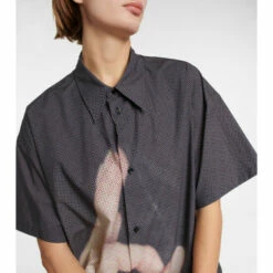 MM6 Maison Margiela Digital Print Cotton Shirt Dress -Oséree Shop unnamed file 285