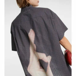 MM6 Maison Margiela Digital Print Cotton Shirt Dress -Oséree Shop unnamed file 286