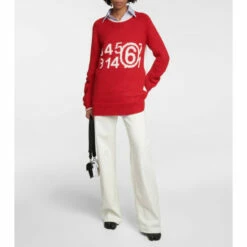 MM6 Maison Margiela Logo Cotton-blend Sweater