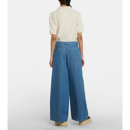 MM6 Maison Margiela Mid-rise Wide-leg Jeans 2 MM6 Maison Margiela Mid-rise Wide-leg Jeans - Image 2