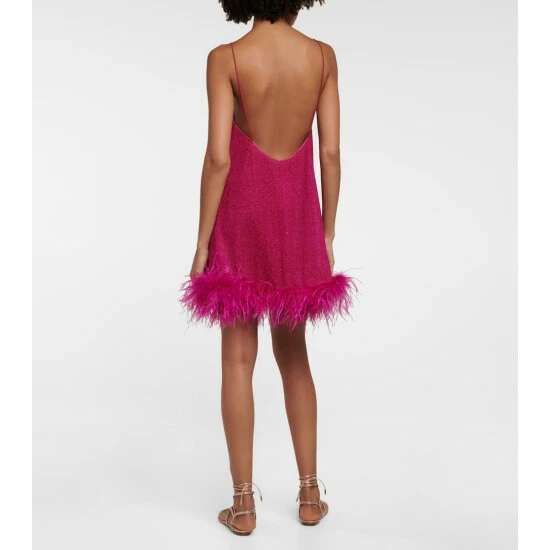Oséree Plumage Feather-trimmed Minidress 2 Oséree Plumage Feather-trimmed Minidress - Image 2