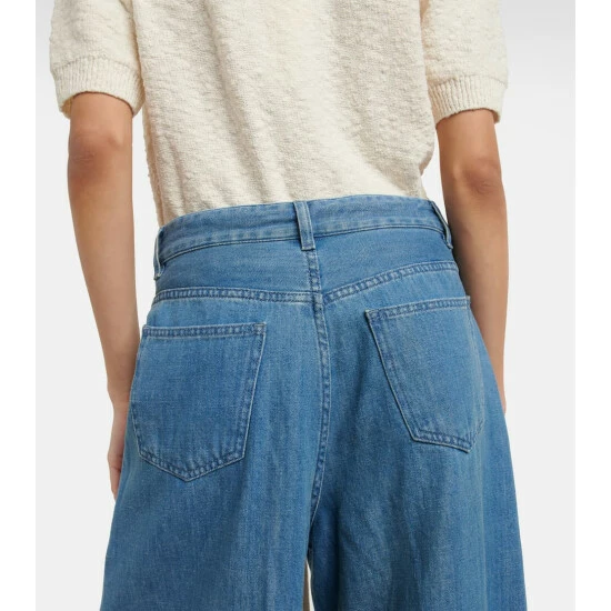 MM6 Maison Margiela Mid-rise Wide-leg Jeans 4 MM6 Maison Margiela Mid-rise Wide-leg Jeans - Image 4