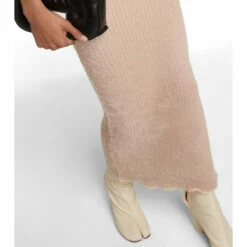 MM6 Maison Margiela Ribbed-knit Midi Dress -Oséree Shop unnamed file 311