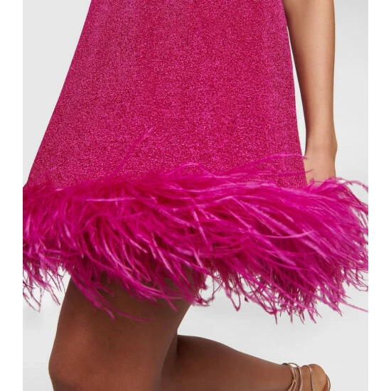 Oséree Plumage Feather-trimmed Minidress 4 Oséree Plumage Feather-trimmed Minidress - Image 4