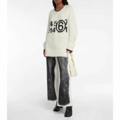 MM6 Maison Margiela Logo Cotton-blend Sweater