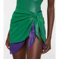 Oséree Bicolor Lamé Beach Cover-up -Oséree Shop unnamed file 367