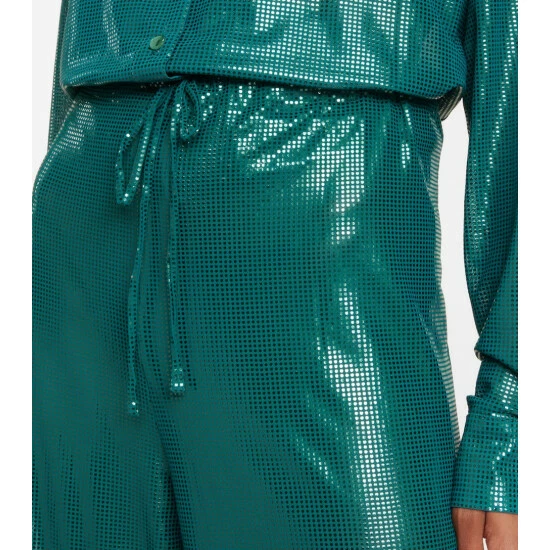 Oséree Lamé Wide-leg Pants 3 Oséree Lamé Wide-leg Pants - Image 3