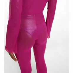 Oséree High-rise Flared Lamé Leggings -Oséree Shop unnamed file 410