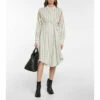 MM6 Maison Margiela Striped Cotton And Wool Shirt Dress