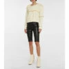 MM6 Maison Margiela Faux Leather Biker Shorts