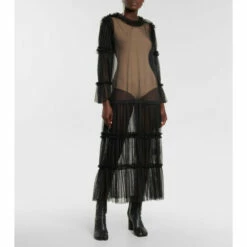 MM6 Maison Margiela Tiered Maxi Dress