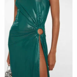 Oséree Lamé One-shoulder Midi Dress -Oséree Shop unnamed file 555