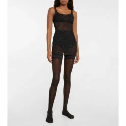 Oséree Embellished Over-the-knee Socks