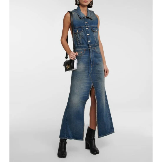 MM6 Maison Margiela Denim Maxi Dress 1 MM6 Maison Margiela Denim Maxi Dress