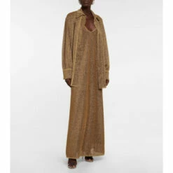 Oséree Lumière Metallic Shirt