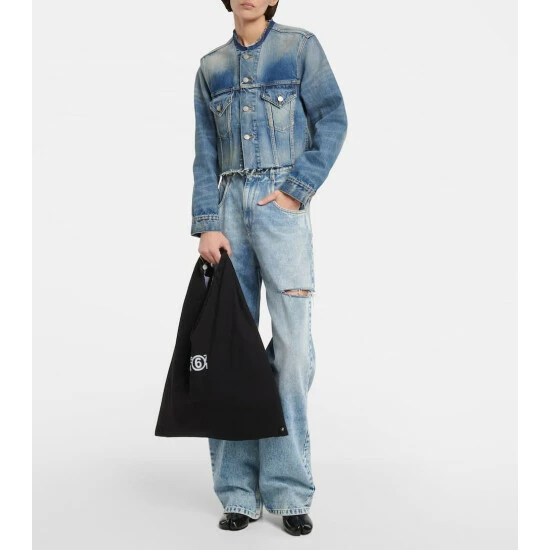 MM6 Maison Margiela Japanese Logo Jersey Tote Bag 4 MM6 Maison Margiela Japanese Logo Jersey Tote Bag - Image 4