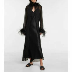 Oséree Plumage Feather-trimmed Chiffon Robe 7 Oséree Plumage Feather-trimmed Chiffon Robe -Oséree Shop unnamed file 670