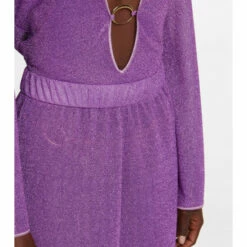 Oséree Lumière Feather-trimmed Pants -Oséree Shop unnamed file 682