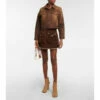MM6 Maison Margiela Suede Miniskirt