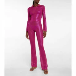 Oséree Lamé Polo Shirt