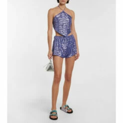 Oséree Sequin-embellished Shorts