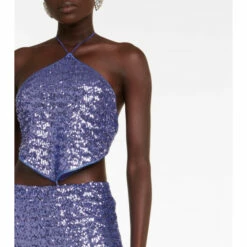 Oséree Sequined Halterneck Scarf Top -Oséree Shop unnamed file 759