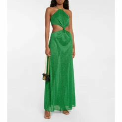 Oséree Lumière Knotted Maxi Dress