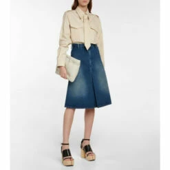 MM6 Maison Margiela High-rise Denim Skirt