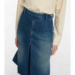 MM6 Maison Margiela High-rise Denim Skirt -Oséree Shop unnamed file 786
