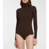 MM6 Maison Margiela High-neck Jersey-blend Bodysuit