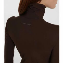 MM6 Maison Margiela High-neck Jersey-blend Bodysuit -Oséree Shop unnamed file 798