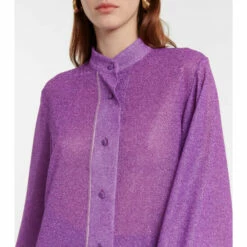 Oséree Lumière Feather-trimmed Blouse -Oséree Shop unnamed file 840