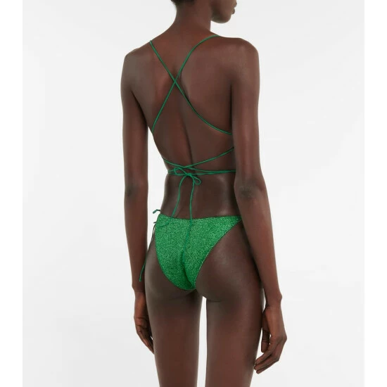 Oséree Lumière Self-tie Swimsuit 2 Oséree Lumière Self-tie Swimsuit - Image 2