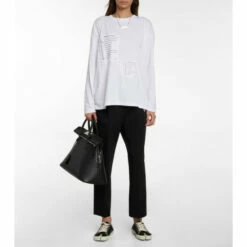 MM6 Maison Margiela Appliquéd Cotton Jersey T-shirt